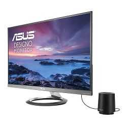 Asus 27" Designo Ultraslim WQHD Frameless Monitor (MZ27AQ), IPS, 2560 x 1440, 5ms, 100% sRGB, 2 HDMI, DP, Sub-woofer,  Speakers