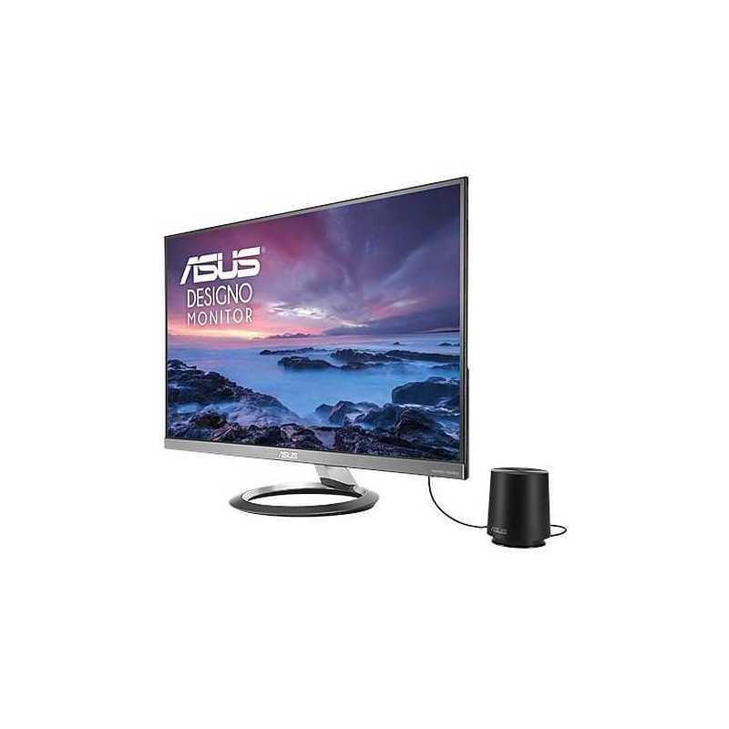 Asus 27" Designo Ultraslim WQHD Frameless Monitor (MZ27AQ), IPS, 2560 x 1440, 5ms, 100% sRGB, 2 HDMI, DP, Sub-woofer,  Speakers