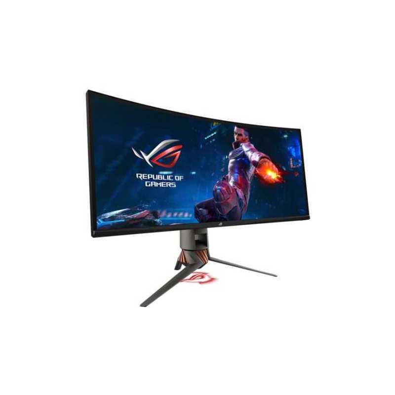 Asus 34" Ultra-Wide ROG Swift Monitor (PG349Q), 21:9, IPS, 3440 x 1440, 4ms, HDMI, DP, G-SYNC, Speakers, RGB Lighting, VESA