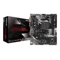 Asrock A320M-HDV R4.0, AMD A320, AM4, Micro ATX, 2 DDR4, VGA, DVI, HDMI, M.2