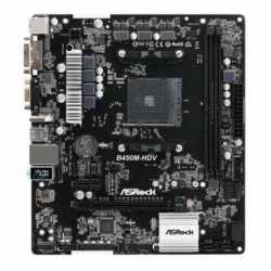 Asrock B450M-HDV, AMD B450, AM4, Micro ATX, 2 DDR4, VGA, DVI, HDMI, M.2