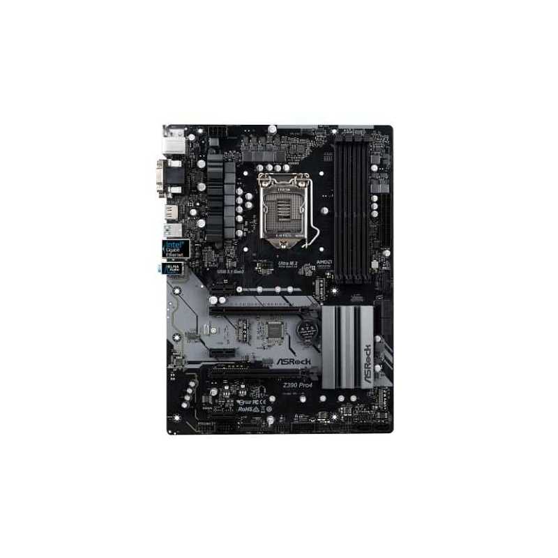 Asrock Z390 PRO4, Intel Z390, 1151, ATX, 4 DDR4, CrossFire, VGA, DVI, HDMI