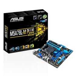 Asus M5A78L-M PLUS/USB3, AMD 760G, AM3+, Micro ATX, 4 DDR3, CrossFire, RAID, 125W CPU Support