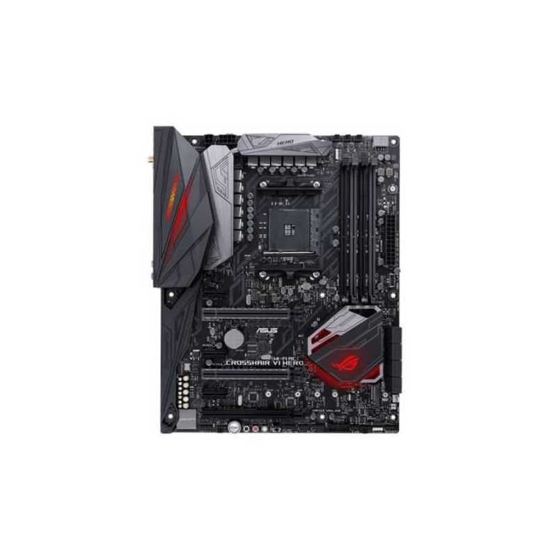 Asus ROG CROSSHAIR VI HERO (WI-FI AC), AMD X370, AM4, ATX, 4 DDR4, XFire/SLI, Wi-Fi, RGB Lighting