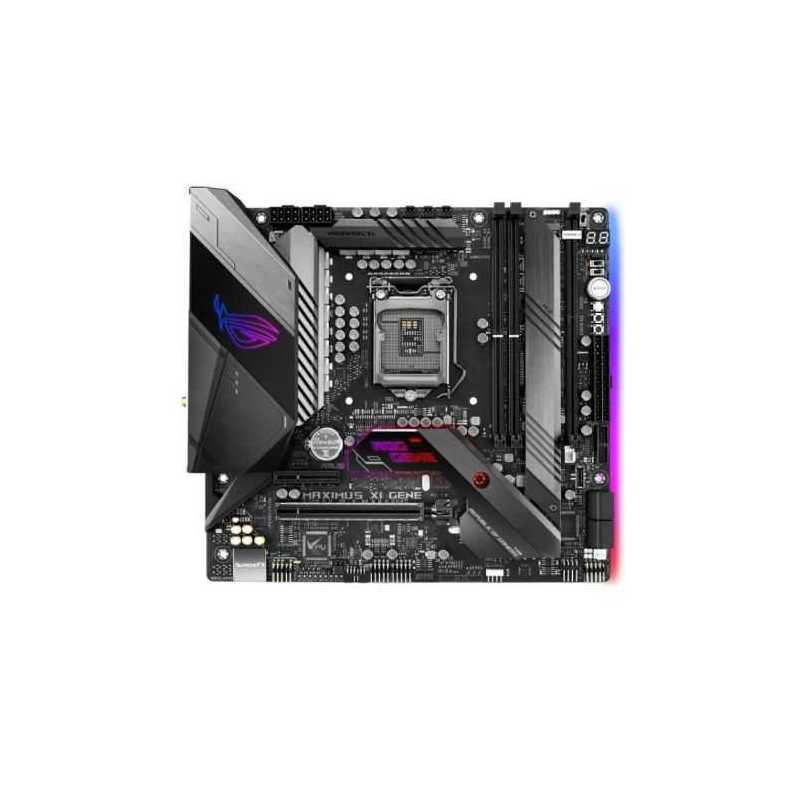 Asus ROG MAXIMUS XI GENE, Intel Z390, 1151, Micro ATX, 2 DDR4 (64GB), HDMI, Wi-Fi, RGB Lighting